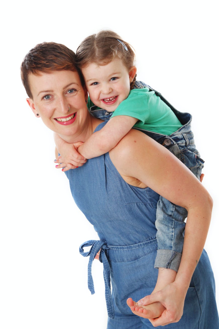 Mum and Child happy portrait photo copyright Jayne Poole located  in Great Torringotn Devon